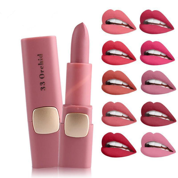 MISS ROSE 1Pc Matte Lip Stick Makeup Long Lasting Lips Moisturizing Cosmetics