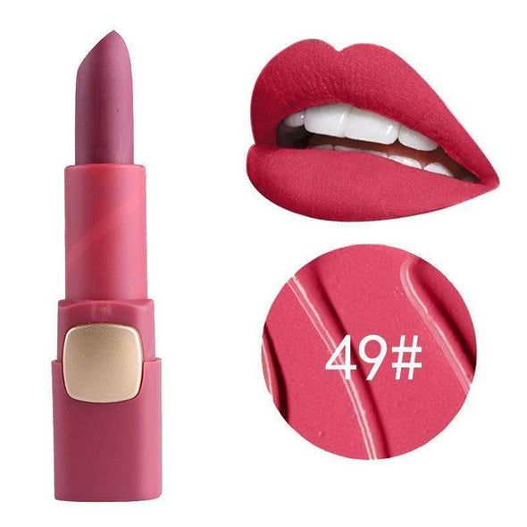 MISS ROSE 1Pc Matte Lip Stick Makeup Long Lasting Lips Moisturizing Cosmetics