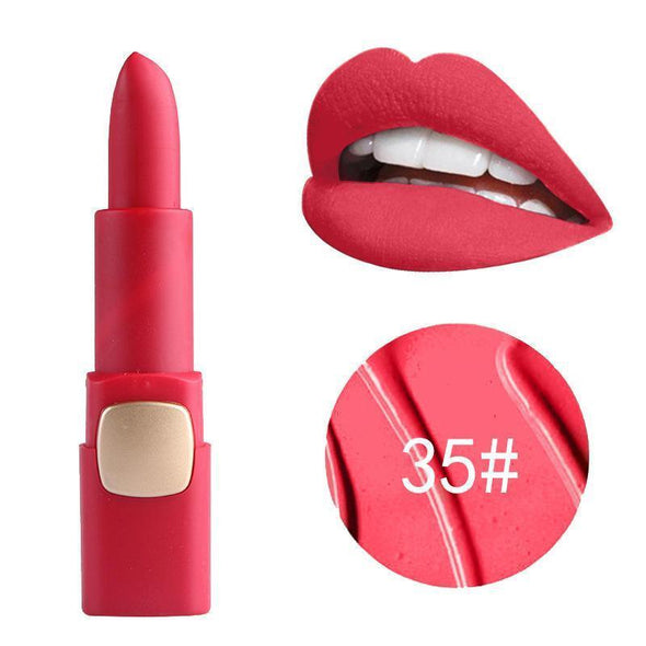 MISS ROSE 1Pc Matte Lip Stick Makeup Long Lasting Lips Moisturizing Cosmetics